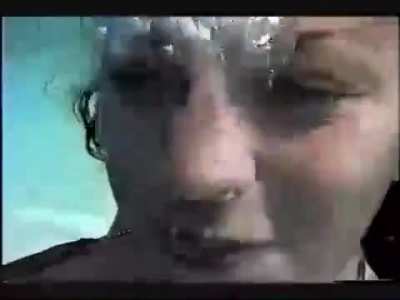 Julie speaks underwater