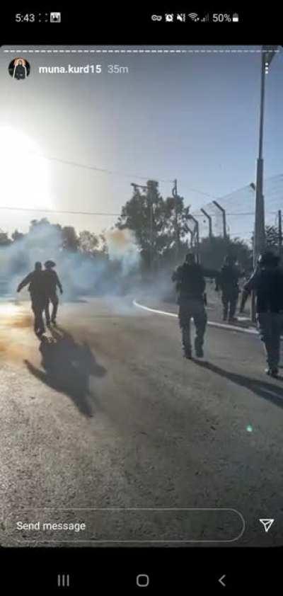 Israeli police attacking peaceful protesters without any provocation