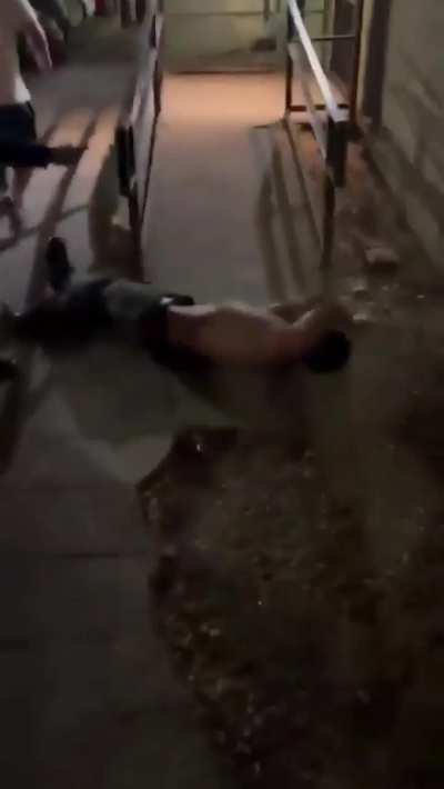 guy goes looking for fight and instantly regrets it