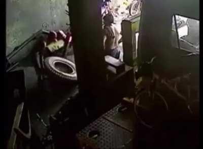 HMFT after a truck tire explodes in my face