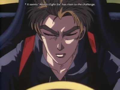 When the MC arrives, he deserves some hype (Initial D First Stage - 