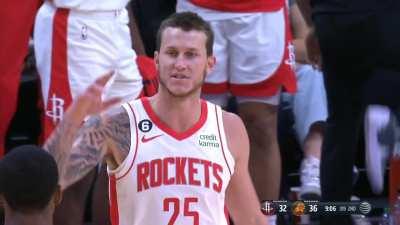 [Highlight] Usman Garuba grabs the offensive rebound then Garrison Matthews hits the And-1 three pointer. Garuba's offensive rebounds have led to 7 second-chance points early in the 2nd quarter.