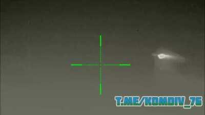 RU POV: Russian sniper shoots down a Baba Yaga drone