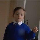 Lad threatens to assault father christmas for putting him on the naughty list.