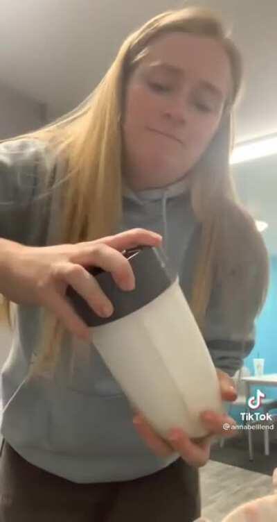 Dish soap in a blender