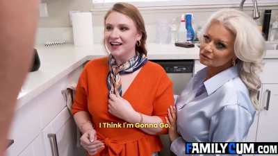 Stepnana Convinces Stepmom to Have Threesome with Me