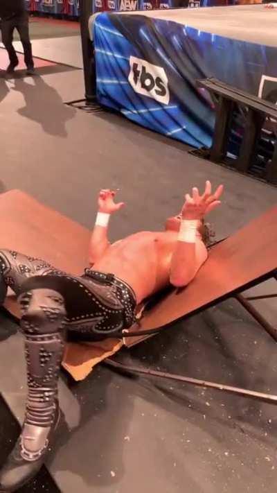 Just a bunch of dudes, having fun with tables