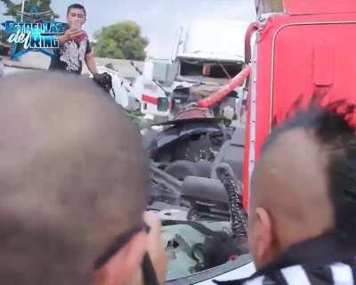 Powerbombed through a windshield