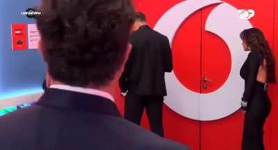 Joz Marku, a participant on Big Brother Albania, slaps another fellow participant (Gjesti) Live on TV