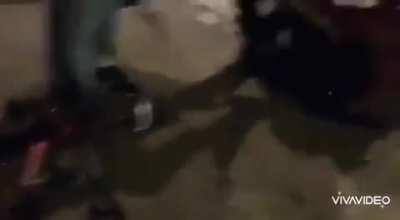 This is happening in Colombia. The context is that on September 8, 2 policemen killed a 40-year-old lawyer with a taser, people came out to protest and from last night until today they are sending videos of how the police are killing people, please spread