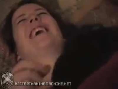 Guy gives girlfriend raspberries