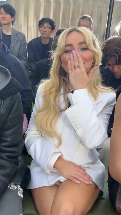 Blowing a kiss at Louis Vuitton event in Paris 6/18/2024