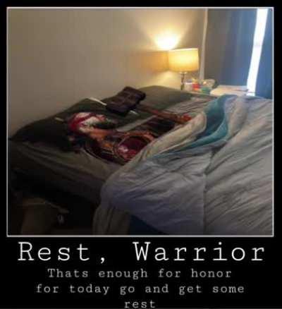 Rest, Warrior….