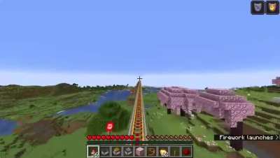 Minecarts are a lot faster than elytra now