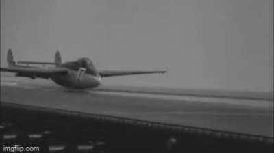 Trampoline landing deck! Yes, a carrier *with a rubber trampoline landing deck*.