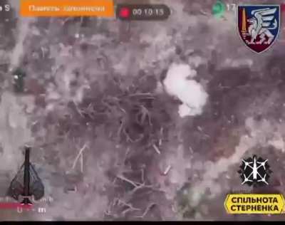 Russian column of GAZ-69 vehicles (produced 1950s) and motorcycles attacked by Ukrainian drones near Bilohorivka, Luhansk Oblast. April 2025