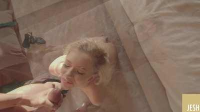 Jesh by Jesh - Fucking petite blonde and covering her cute face with cum