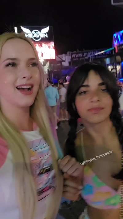 Insane public cumwalk