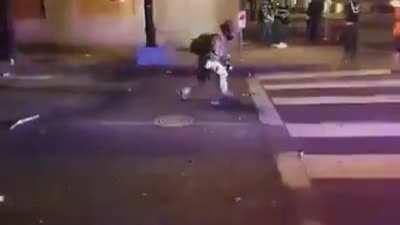 Portland “police” caught shouting “LEAVE NO EVIDENCE BEHIND” as they pick ammunition rounds up from the ground. Earlier in the protests, police were seen picking up tear gas canisters to hide how much they have been gassing protestors.