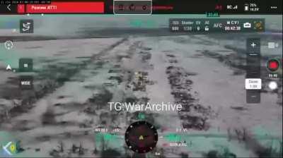 UA POV: 2 M2A2 Bradleys fight and disable a Russian T-90M at close range in Stepove, north of Avdiivka. January 11th, 2024.