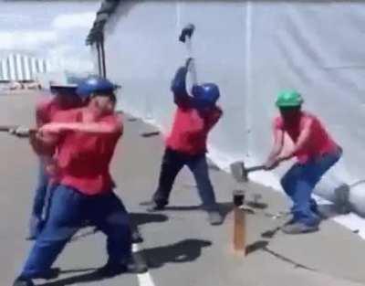 Me and the boys establishing an uplink