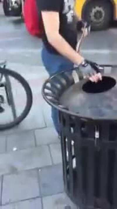 An attempt to stop a Feminist/LGBT rally