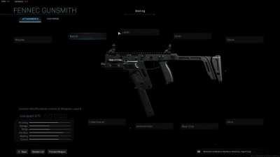 The new FENNEC Submachine Gun (Vector) with all of its attachements