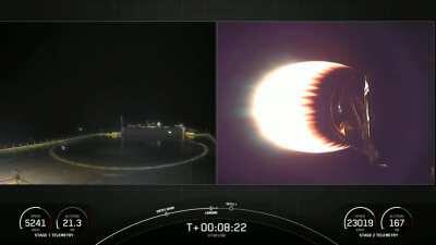 Starlink-19 booster B1059 landing attempt