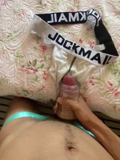 Staining my jock even more😈