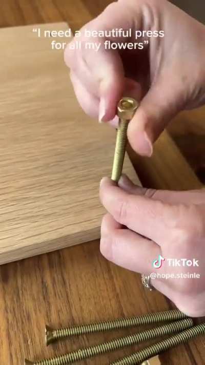 Making of a Flower Press