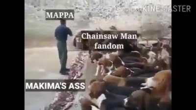 Makima dogs when seeing the mappa animation