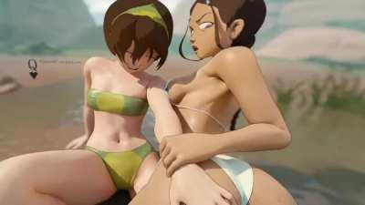 VR - Fun with Toph & Katara (Queen_Complexxx)