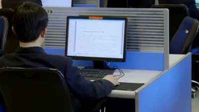 North Korea faking an internet cafe