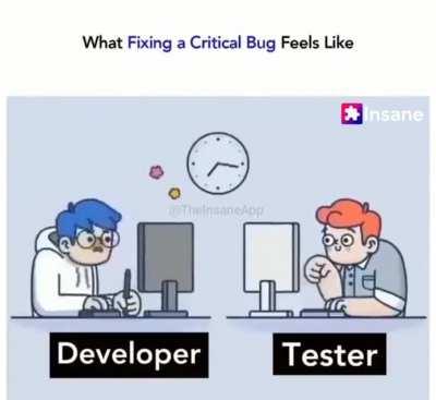 Разработчик против тестировщика | Как выглядит исправление критического бага