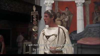 The guards weren't supposed to laugh.