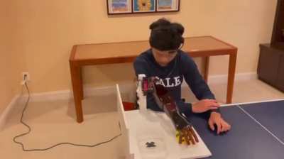 Teenager Benjamin Choi creates mind controlled prosthetic with AI assistance