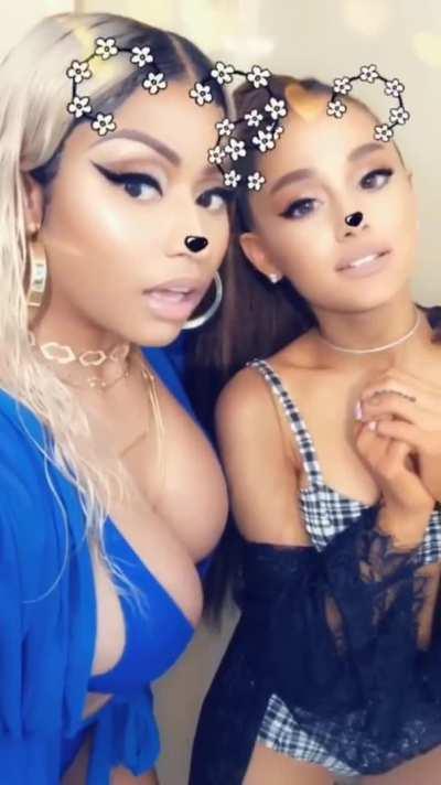 Nicki's tits looks so massive compared to Ari's tight body