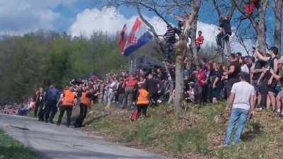 WRC Croatia 2023 - Spectator fight video from another angle