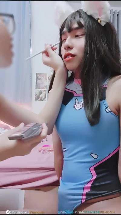 She looks so happy to be a girl 😳