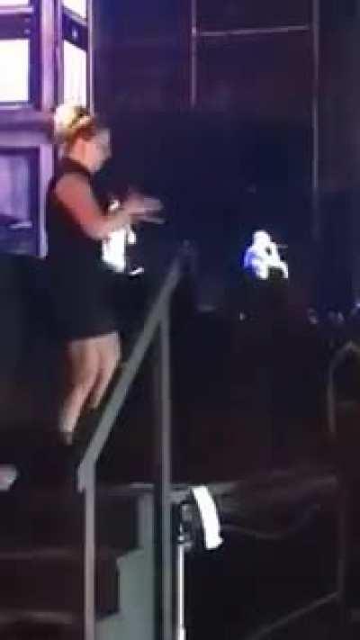 Sign language interpreter for Eminem