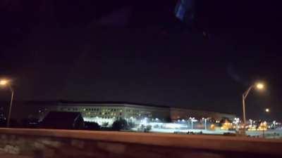 UFO recorded from 3 different angles above The Pentagon Building - Washington DC - 2018