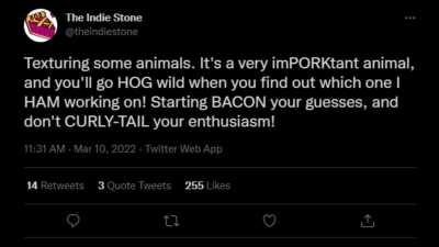 today's tweet from the indie stone