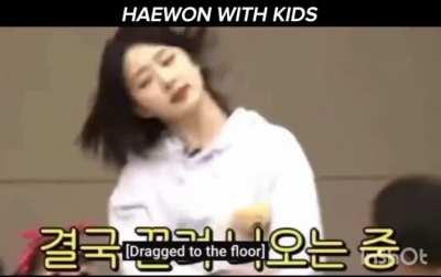 Haewon with kids 