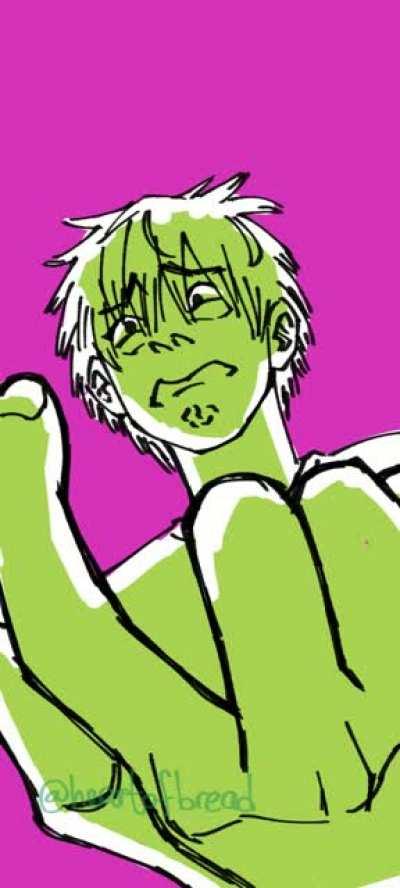 Denji Swallowed Shampoo (made by HeartOfBread aka me)