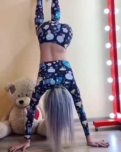 From the window to the wall.