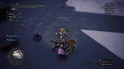 I finally saw an opportunity to use this after a hunt and took it. This is one of my favorite gestures for reasons...