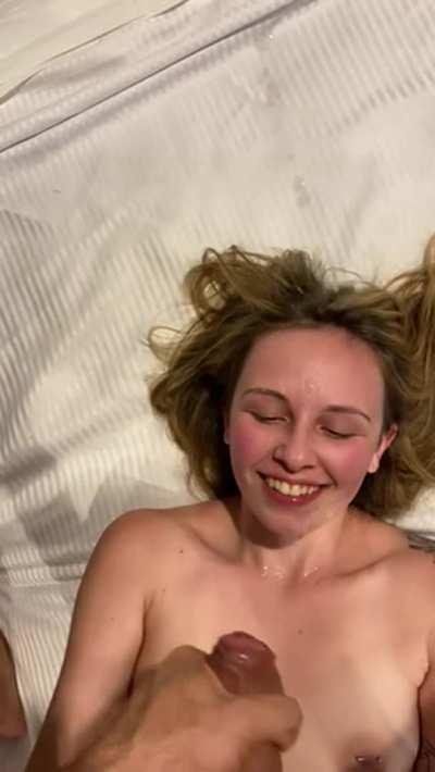 Had to cover her pretty face in cum before going back for seconds 💦😈💦