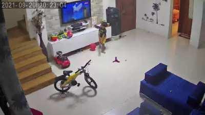 The moment he realised his stupidity.