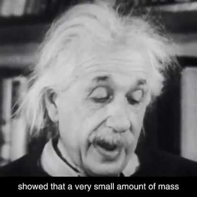 Einstein explains his formula E=mc².