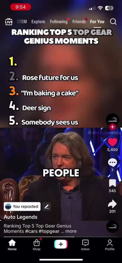 I think James May is onto something